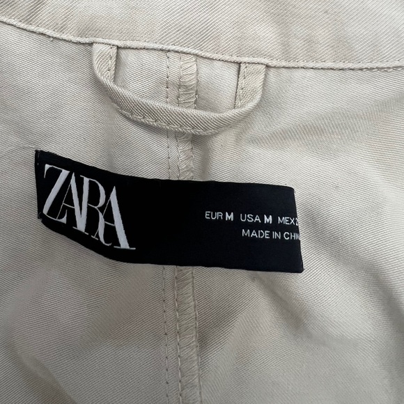 Zara medium utility jacket, lightweight, beige - Picture 3 of 8